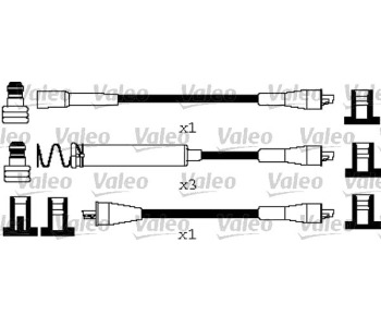 Комплект запалителни кабели VALEO за OPEL KADETT E (T85) седан от 1984 до 1993
