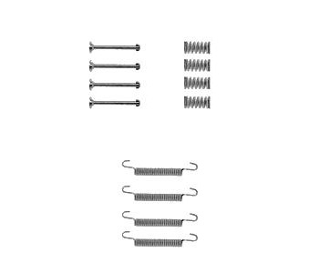Комплект принадлежности, челюсти за ръчна спирачка DELPHI за OPEL SENATOR A (29_) от 1978 до 1987