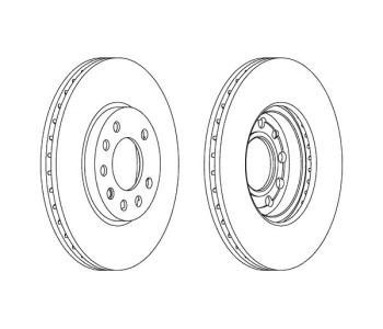 Спирачен диск вентилиран Ø280mm FERODO за OPEL ASTRA G (F70) товарен от 1999 до 2005
