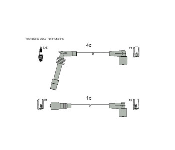 Комплект запалителни кабели STARLINE за OPEL CORSA B (S93) хечбек от 1993 до 2002