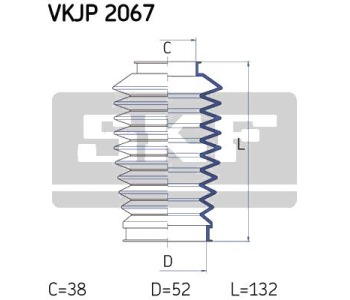 Комплект маншон, полуоска SKF за OPEL VECTRA A (J89) хечбек от 1988 до 1995