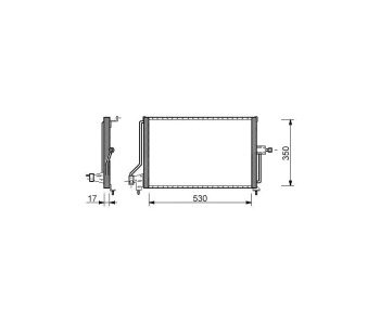 Кондензатор климатизации P.R.C за OPEL ASTRA F (56_, 57_) седан от 1995 до 1998