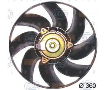 Вентилатор охлаждане на двигателя HELLA за OPEL ASTRA F CLASSIC хечбек от 1998 до 2002