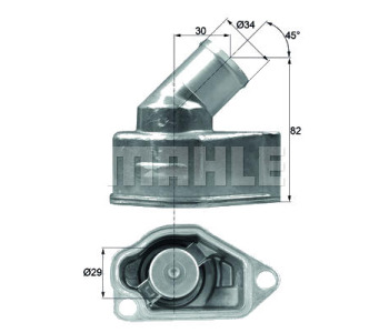 Термостат, охладителна течност MAHLE TI 9 92 за DAEWOO EVANDA от 2002