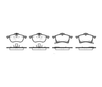 Комплект спирачни накладки ROADHOUSE за OPEL ZAFIRA B (A05) от 2005 до 2015