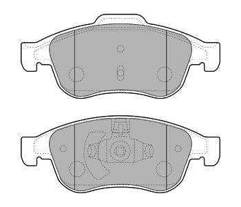 Комплект спирачни накладки DELPHI за FIAT 500X (334) от 2014