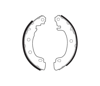 Комплект спирачни челюсти FERODO за RENAULT MEGANE I CLASSIC (LA0/1_) от 1996 до 2008