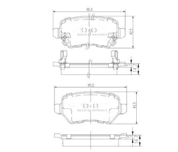 Комплект спирачни накладки NIPPARTS за OPEL ASTRA G (F35_) комби от 1998 до 2009