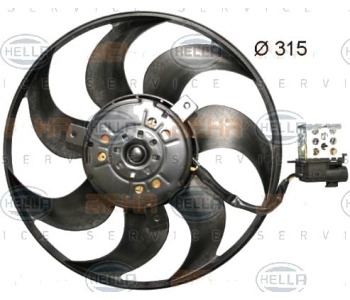 Вентилатор охлаждане на двигателя HELLA за OPEL ASTRA G (F70) товарен от 1999 до 2005