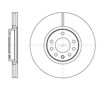 Спирачен диск вентилиран Ø308mm за OPEL ASTRA H GTC (L08) от 2005 до 2010