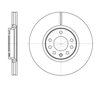 Спирачен диск вентилиран Ø308mm за OPEL ZAFIRA A (F75_) от 1999 до 2005
