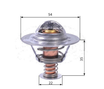 Термостат, охладителна течност GATES TH22689G1 за OPEL COMBO C товарен от 2001 до 2011