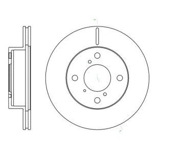 Спирачен диск вентилиран Ø231mm за OPEL ASTRA H GTC (L08) от 2005 до 2010
