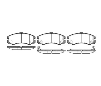 Комплект спирачни накладки ROADHOUSE за OPEL FRONTERA A (U92) Sport от 1992 до 1998