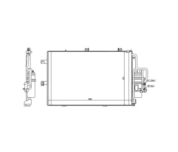 Кондензатор климатизации P.R.C за OPEL COMBO C пътнически от 2001 до 2011