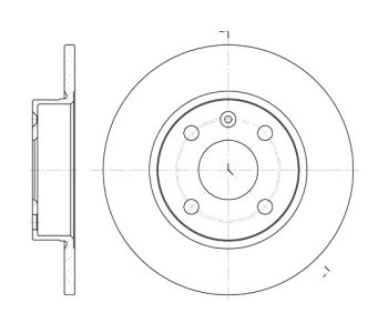 Спирачен диск плътен Ø240mm за OPEL CORSA C (F08, F68) от 2000 до 2009