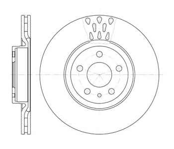 Спирачен диск вентилиран Ø284mm за OPEL COMBO D (X12) товарен от 2012
