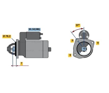 Стартер 10 зъби 1,4 [kB] BOSCH за ALFA ROMEO SPIDER (939) от 2006 до 2011