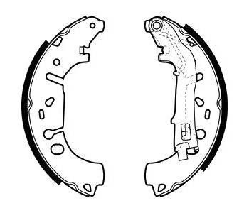 Комплект спирачни челюсти DELPHI за FIAT PUNTO GRANDE (199) от 2005 до 2012