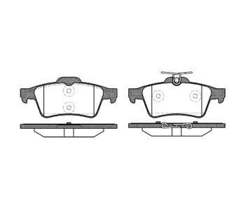Комплект спирачни накладки ROADHOUSE за RENAULT LAGUNA III (DT0/1) купе от 2008 до 2015