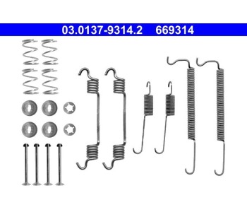 Комплект принадлежности, спирани челюсти ATE за CHEVROLET SPARK (M300) от 2013 до 2015