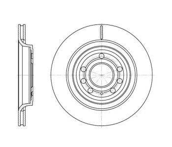 Спирачен диск вентилиран Ø292mm