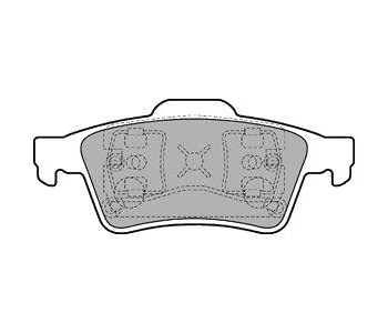 Комплект спирачни накладки DELPHI за RENAULT LAGUNA III (KT0/1) комби от 2007 до 2015