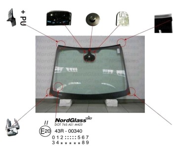 Челно стъкло NordGlass за OPEL ZAFIRA C TOURER (P12) от 2011