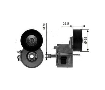 Обтящна ролка, пистов ремък GATES T39014 за FIAT DOBLO (223) товарен от 2001 до 2010