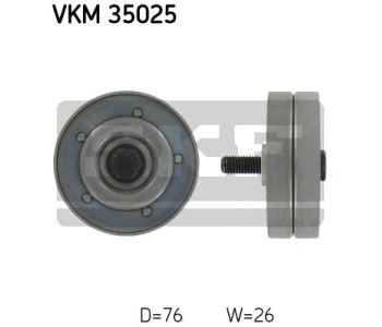 Паразитна/ водеща ролка, пистов ремък SKF VKM 35025 за OPEL ZAFIRA B (A05) от 2005 до 2015