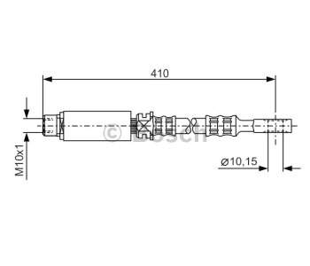 Спирачен маркуч BOSCH за OPEL ASTRA F (53_, 54_, 58_, 59_) хечбек от 1991 до 1998