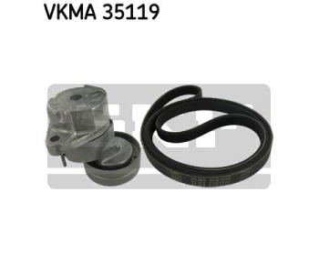 Комплект пистов ремък SKF VKMA 35119 за OPEL ASTRA G (F48_, F08_) хечбек от 1998 до 2009