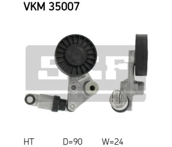 Обтящна ролка, пистов ремък SKF VKM 35007 за OPEL VECTRA C SIGNUM (Z03) хечбек от 2003 до 2009