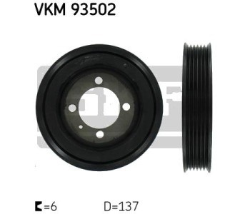 Ремъчна шайба, колянов вал SKF VKM 93502 за OPEL ASTRA G (F48_, F08_) хечбек от 1998 до 2009