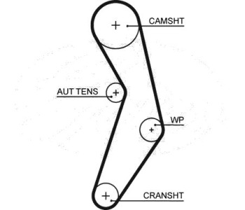 Ангренажен ремък GATES 5503XS за FIAT PUNTO (188) от 1999 до 2012