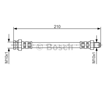 Спирачен маркуч BOSCH за MITSUBISHI COLT II (C1_A) от 1982 до 1988
