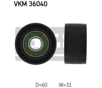 Паразитна/ водеща ролка, пистов ремък SKF VKM 36040 за OPEL MOVANO (F9) товарен от 1999 до 2010