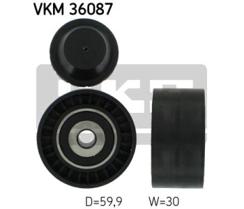 Паразитна/ водеща ролка, пистов ремък SKF VKM 36087 за OPEL MOVANO B (X62) кутия от 2010