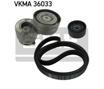 Комплект пистов ремък SKF VKMA 36033 за OPEL VIVARO A (F7) товарен от 2001 до 2014