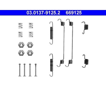 Комплект принадлежности, спирани челюсти ATE за RENAULT MEGANE I CLASSIC (LA0/1_) от 1996 до 2008