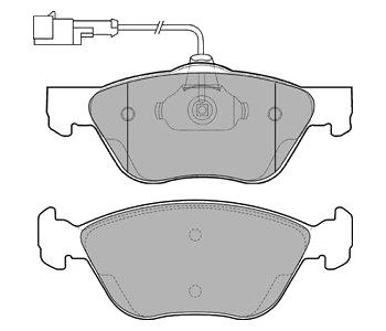 Комплект спирачни накладки DELPHI за FIAT MULTIPLA (186) от 1999 до 2010