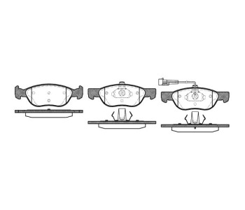 Комплект спирачни накладки ROADHOUSE за FIAT PUNTO (176) от 1993 до 1999