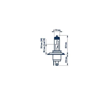 Крушка H4 60/55W 12V P43t-38 NARVA 1бр. за FORD ORION III (GAL) от 1990 до 1996