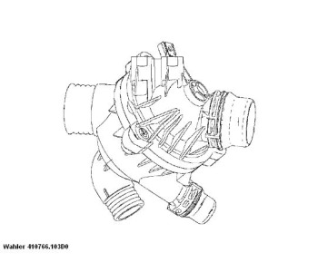 Термостат, охладителна течност 103°C WAHLER за BMW X5 (E70) от 2006 до 2013