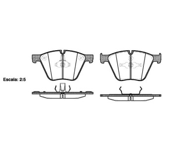 Комплект спирачни накладки ROADHOUSE за BMW 7 Ser (F01, F02, F03, F04) от 2008 до 2015
