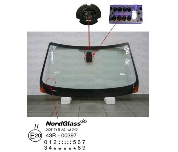 Челно стъкло NordGlass за BMW X1 (E84) от 2009 до 2015