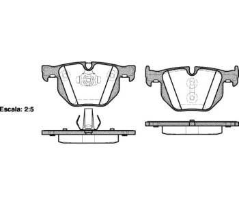 Комплект спирачни накладки ROADHOUSE за BMW X6 (F16, F86) от 2014 до 2019