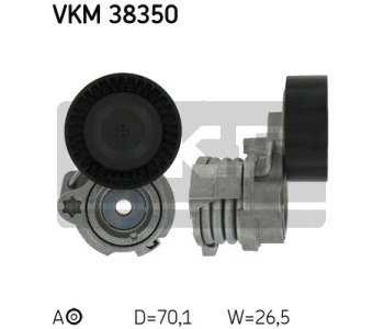 Обтящна ролка, пистов ремък SKF VKM 38350 за BMW 5 Ser (E60) от 2003 до 2010