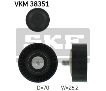 Паразитна/ водеща ролка, пистов ремък SKF VKM 38351 за BMW 7 Ser (E65, E66, E67) от 2002 до 2009
