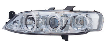 Тунинг фарове Ангелски очи хром комплект(ляв и десен) за OPEL VECTRA B (J96) седан от 1995 до 2002